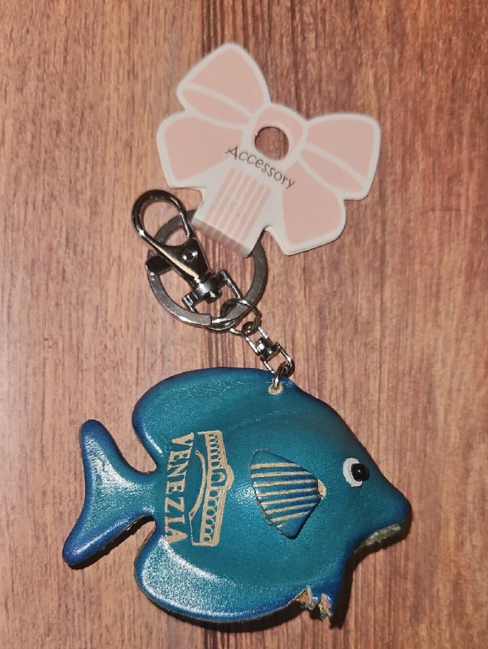 Leather 3d Fish Keychains. New